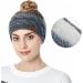 Simoda 4 Pieces Women Winter Warm Fuzzy Fleece Lined Headband Thick Cable knitted Ear Warmer Headwrap (#1) - Buy Online on GoSupps.com