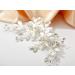 SWEETV Rhinestone Wedding Clip | Handmade Silver Bridal Comb Hair Clip & Flower Headpiece for Women - Perfect for Special Occasions - Buy Online on GoSupps.com
