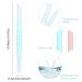 Sibba Glass Cuticle Pusher & Remover Set | Double Sided Trimmer Stick for Manicure | Professional Precision Nail Salon Tool | Blue & Pink - Buy Online on GoSupps.com
