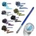 Michael Marcus Cake Eyeliner & Brush Set - Long-Lasting Water Activated Eyeliner & Professional Brush - Vibrant Amethyst Color - Smudge Resistant - Cruelty Free & Paraben Free - Buy Online on GoSupps.com