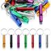 Aluminum alloy sport pipe 21 pieces of emergency whistle with key rings Signal whistle whistle whistle trill pipe for sports referees hiking camping climbing whistle children sports pipe