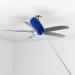 Ceiling Fan Duster with Extension Pole - Cobweb & Corner Brush Cleaning Kit | 2 Duster Heads | 15-100 Inch Long Handle Aluminum Telescoping Pole | Washable (Blue) - Buy Online on GoSupps.com