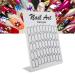 Nail Color Card & Nail Art Display - UV Gel & Polish Color Boards for Nail Studios | Premium Quality Nail Tools (White) - Buy Online on GoSupps.com