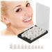 Smile teeth veneer 50 pieces fast styling healthy materials temporary crown front tooth crown with storage box for cosmetic dentistry bad tooth coverage