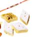 Ghasitaram Gifts Rakhi Gifts for Brothers Sugar Free Badam Katli 200 GMS with Pearl Beads Rakhi