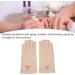  Fockety Fockety Nail Lamp Gloves Thoughtful Design Stretchable UV Protection Fingerless Manicure Gloves for Dry Nail Gel Medium Size Cotton Fiber (Light Yellow) - Buy Online on GoSupps.com