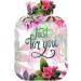 NAANLE Heat Bottle - 1L Transparent Floral Pattern | Bed Hand & Feet Warmer | Pain Relief & Heat Therapy - Buy Online on GoSupps.com