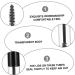 DOITOOL 9pcs Mascara Tube Dropper Bottle with Spoolie Eyelash Plastic Air Traffic Control Toiletries Travel - Buy Online on GoSupps.com