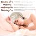 Satin Silk Bonnet - 100% Mulberry 19 Momme Sleep Cap with Ribbons - Beige - Buy Online on GoSupps.com