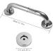 Non-Slip Bathroom Grab Bars Bathroom Grab Bar 304 Stainless Steel Safety Handrail Non-Slip Grip Bracket Silver - Buy Online on GoSupps.com