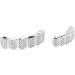 Hip Hop Teeth Brace Teeth Protection Hip Hop Teeth Charming Alloy for Halloween Party for Men for Concert for Hip Hop Fashion Shows for Women(Silver) - Buy Online on GoSupps.com
