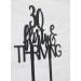 30 Flirty & Thriving Cake Topper Funny 30th Birthday Party Decor Dirty Thirty Cake Topper Birthday Party Decorations Supplies(Black) - Buy Online on GoSupps.com