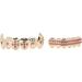 Gold Teeth Brace Set Teeth Brace Teeth Jewelry For Halloween Party Hip Hop Show Halloween Brace Set Gold For Oral Metal Teeth Decoration Gadget () - Buy Online on GoSupps.com