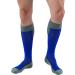 JOBST Unisex Sport Knee High Compression Socks 15-20 mmHg - Athletic Medium Blue/Grey - Ideal for Travel & Fitness - Buy Online on GoSupps.com