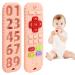 Tooths forces for babies 0-6-12 months gifts silicone remote control baby toothing aid toys for 3 6 9 months toddler autism food quality silicone bathing toys pink