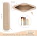 GoLikee Travel Makeup Brush Holder - Soft Silicon Cosmetic Bag with Zipper | No Fall Out Brushes | Portable Khaki Organizer for Travel - Buy Online on GoSupps.com