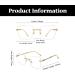 LJCZKA Blue Light Blocking Glasses for Men & Women - Square Rimless Metal Frame Eyeglasses | Anti-Eye Strain Computer Glasses in Silver - Buy Online on GoSupps.com