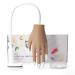 Silicone Nail Practice Hand with Aluminum Alloy Bracket - Flexible & Durable for Acrylic Nails - Brown - Buy Online on GoSupps.com