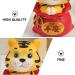 Hoement 2 pcs year of the tiger bobble head ornament 2022 new year sculpture good luck figurines zoo miniature cars bubble toys Home Animal Decoration resin office the bubble God of Wealth Redx2pcs 6X6X9.5CMx2pcs - Buy Online on GoSupps.com
