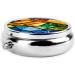 Colorful Petal Lenses Portable Metal Pill Box - Compact 3-Compartment Design for Small Pills | Perfect for Travel - Buy Online on GoSupps.com
