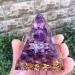 Moonstone Crystal Orgone Pyramid - Energy Tower Chakra Reiki Healing 6cm Violet - Buy Online on GoSupps.com