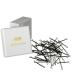 HAARallerliebst hair clips Bobby Pins mini (50 pieces | black | 3.4 cm) including box for storage (box color: white)
