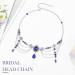 Reaky Head Chain Boho Tassels Headbands Blue Rhinestone Headpiece Bead Hairband Festival Hair Accessories for Women - Buy Online on GoSupps.com
