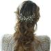 FRCOLOR Wedding Hair Comb Pearl Rhinestone Crystal Bridal Headpiece Hair Clip Barrette Wedding Hair Accessories for Women - Buy Online on GoSupps.com
