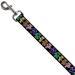 Dancing Bears Black Multi Color Dog Leash - Available in Various Lengths & Widths for Small, Medium, Large Dogs & Cats | 6ft Long, 1 Wide - Buy Online on GoSupps.com