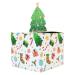 Christmas Cash Boxes | Paper Christmas Cash Dispenser Box | Holiday Candy Holder Package Box with 30 Storage Bags White