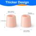 Pinky Toe Protectors 12pcs - Silicone Gel Cushion Sleeves for Toe Pain Relief - Ajoysoul Peach Toe Covers for Corns, Blisters, Calluses - Buy Online on GoSupps.com