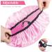 Auban Adjustable Reusable Extra Large Shower Cap - Waterproof Bathing Cap for Women - 3 Colors (Pink, Rose Red, Black) - Buy Online on GoSupps.com