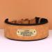 Personalized PU Leather Dog Collar for Large Rottweilers - Soft Padded 5cm Wide Engraved Name Fit Hals 48-58cm - Brown - Buy Online on GoSupps.com