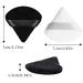 12 Pieces Reusable Triangle Powder Puffs - Soft Velor for Loose Powder & Foundation Cream (Black & White) | Daily Makeup Essentials - Buy Online on GoSupps.com
