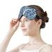 Buy Blue Leopard Zebra Print Sleep Mask - Soft Light-Blocking Eyeshade for Women | Adjustable Strap Blindfold for Travel & Relaxation - Buy Online on GoSupps.com