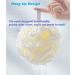 Jixik Shower Bath Sponge 50g Soft Loofah Balls for Body Wash Scrubber - Purple 1Pack - Buy Online on GoSupps.com