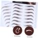 POPETPOP 4pcs Eyebrow Stickers Waterproof Makeup Authentic Eyebrows Stickers Artificial Eyebrow Makeup Tools - Buy Online on GoSupps.com