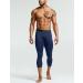 ATHLIO Men's Compression Pants 2pack Navy/White | High-Performance Leggings for Running & Gym Training with Side Pocket - Buy Online on GoSupps.com