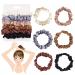 Satin Hair Ties Set of 6 - Kanoson Elastic Silk Scrunchies for Women & Girls - Ponytail Hair Bands - Buy Online on GoSupps.com