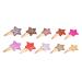 Beaupretty star hairpin 10 star hair clip reversible sequins grind hair clips for baby toddlers children golden silver pink pink purple red glitter pin picture 2