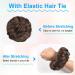 AOMIG Dark Brown Messy Bun Hair Piece Updo Extensions for Women - Curly Wavy Hairpieces Scrunchies - Buy Online on GoSupps.com