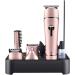 Hair Clippers for Men Professional Hair Cutting Kit Cordless Trimmer 3 Guide Combs for Barbers and Stylists Easy to use (Color : Pink)