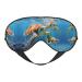 SSIMOO Sea Turtles Print Ultra-Soft Light-Blocking Eye Mask for Optimal Comfort and Restful Sleep Black