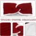 Fashband Winter Knitted Headband Twist Chunky Fleece Lined Head Wraps Elastic Thermal Crochet Turban Hair Bands for Women and Girls Red - Buy Online on GoSupps.com
