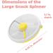 GoBe Kids Large Snack Spinner Bundle - Reusable 4-Compartment Dispenser with Hand Strap, Sticker Sheet | BPA-Free, Dishwasher Safe, No Spill Leakproof - Buy Online on GoSupps.com