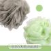Valby Loofah Exfoliating Bath Sponge Shower Puff Body Poufs Shower Sponge Shower Scrunchie Set of 2 Body Scrubbers (Grey/Mint) - Buy Online on GoSupps.com