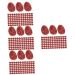OUNONA 4pcs Artificial Red Beans Faux Red Beans Photography Props Fake Soy Beans Prop Fake Acorns Fake Cherries Fake Cookies Fake Food Simulation Food Whole Grains Popcorn Pvc Redx4pcs 1x0.6cmx4pcs