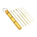 Innovative Spring EarWax Cleaner Tool Set Earwax Removal Kit Ear Wax Removal 6-in-1 Ear Pick Tools Reusable Ear Cleaner Baby Ear Drops for Wax (Gold One Size) One Size Gold