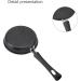 Eurobuy 6.3 Stainless Steel Egg Frying Pan Non Stick with Heat-Resistant Handle for Frying Eggs Vegetables 16CM with Glass Lid - Buy Online on GoSupps.com