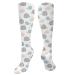 Sweet hedgehog compression socks for women and men circulation 15-20 mmHg is the best support for sporty running cycling